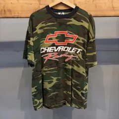 90s CHEVROLET tシャツ 迷彩 アメ車 古着 ビンテージt
