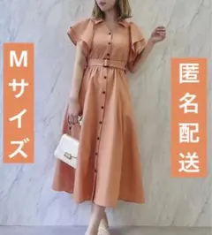 dazzlin ダズリン ダブルスリーブシャツワンピース シャツワンピ オレンジ