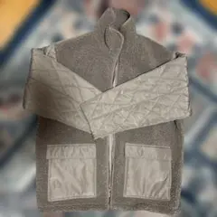 未使用に近い Samansa Mos2 スタンドボアキルトジャケット