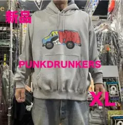 703【新品】大きいサイズ PUNKDRUNKERS バスBIGパーカメンズXLのサムネイル