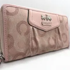COACH オプアート メタル ホースロゴ 長財布