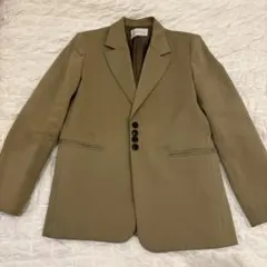 ADAM ET ROPÉ アダムエロぺ　カーキ テーラードジャケット