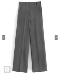 GRL センタープレスストレートパンツ [ai07] M グレー