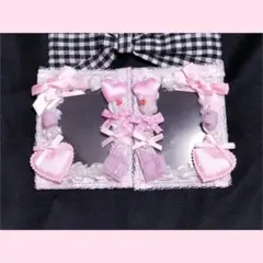 ハンドメイド 量産型 平成女児 ホイップデコ トレカケース 硬質ケース ペアデコ