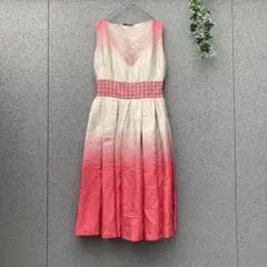 PRADA【プラダ】40♡シルクワンピース ドレス 絹混合 ゆるふわタック 裏地のサムネイル