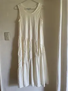 JW ANDERSON × UNIQLO ティアードワンピース アイボリーXL