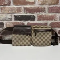 GUCCI グッチ GGキャンバス ボディバッグ