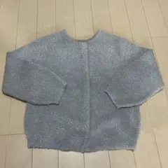 PLST フェザーヤーン　カーディガン