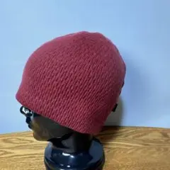 ca4la カシラ ニット帽 ビーニー帽 リバーシブルニット帽 ボルドー フリー