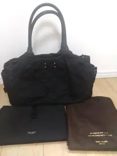 希少 正規品 Kate spade マザーズバッグ おむつ替えマット付き 黒