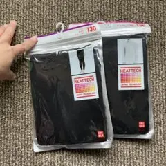 UNIQLO HEATTECH アンダーシャツ 130 ブラック