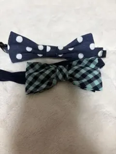 親子・兄弟セット】ネイビー×ピンクベージュ♡蝶ネクタイ♡ベビー