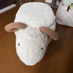 羊毛フェルト 白シュナウザー 全長36cm ぬぼっとまったり作家作品