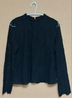 MOUSSY ブラック レーストップス FREE（S相当）