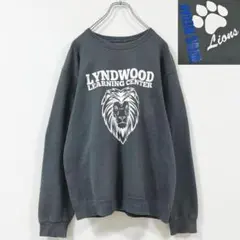 M　フルーツオブザルーム　フェード　ライオン　アニマル　プリント　スウェット