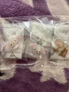 シュガーバニーズ めじるしアクセサリー しろうさ くろうさ 3個セット