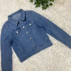 ★【インディゴ製品】M デニムジャケット　綿100％ インディゴ染め