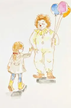 ピエロ【手描き】【オリジナル】【イラスト】自作イラスト