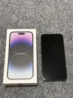美品　Apple iPhone 14 Pro ディープパープル 本体