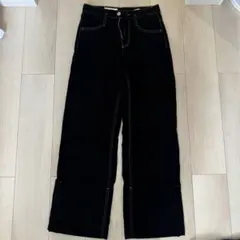 ZARA ブラックデニムパンツのサムネイル