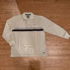 cosby 長袖 ポロシャツ ロンＴ 襟付き 胸ポケット Lサイズ ブラウン
