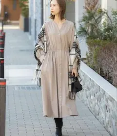 URBAN RESEARCH ROSSO ベージュ シャツワンピース