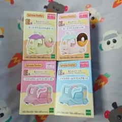 シルバニアファミリー キラキラくじ E賞 ドーナツワゴン・アイスクリームワゴン