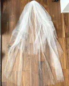 ウェディングドレス　ベール　M オフホワイト