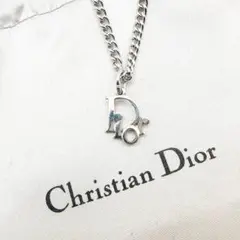 3004 極美品✨　Dior　ネックレス　CD ロゴ　希少　シルバー