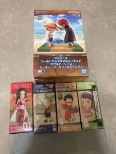 ワンピース フィギュアセット ルフィ＆シャンクス ハンコック ゾロ お玉