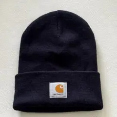 Carhartt ネイビー　ニット帽　紺のサムネイル