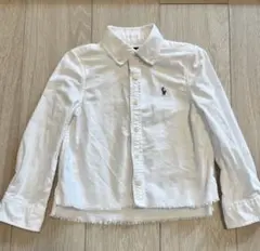 Ralph Lauren 切りっぱなし風 長袖シャツ 110 4/4T