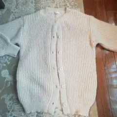 nice claup クリーム色ニットカーディガン