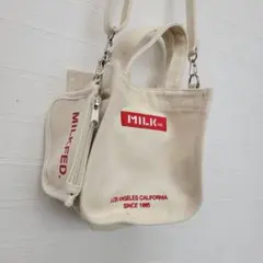 MILKFED. 2way キャンバス ショルダー バンド バッグ