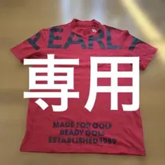 PEARLY GATES ゴルフ 半袖モックネック レッド