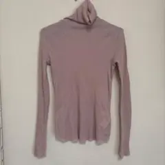 soeju ソージュ カシミヤ混タートルネックカットソー M ピンク