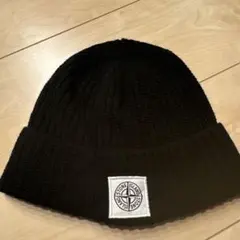STONE ISLAND ビーニー ブラック - メルカリ