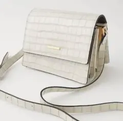 SLY クロコダイルショルダーバッグ アイボリー