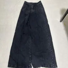 アディダス オリジナルズ モントリオール デニムパンツ ワイドレッグ 黒 25のサムネイル