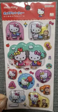【正規品】ポップデコパーティーわたあめカプセルシール キティ サンリオ