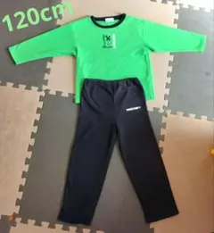 120 パジャマ　マイクラ　緑