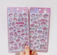 セール　マイメロ　サンリオ ドロップシール　2枚セット　ぷっくりシール　可愛い
