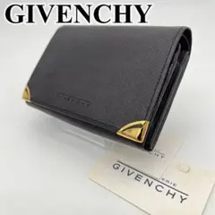 ジバンシー 二つ折り財布 ロゴ型押し ゴールド金具 サフィアーノレザー ブラウンのサムネイル