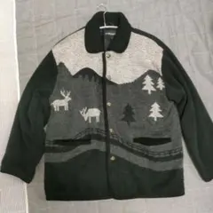 arnaldo bassini トナカイ針葉樹ジャンバー M 北欧ノルディック鹿