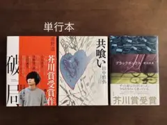 芥川賞受賞作3冊☆単行本 ハードカバー 純文学