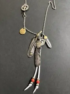 イーグルクロー 上金フェザー ネックレス ホイールチェーン キムタク