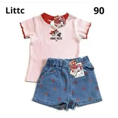❤︎ディズニー❤︎ミニー❤︎Tシャツ❤︎ショートパンツ❤︎デニム❤︎上下セット❤︎90❤︎
