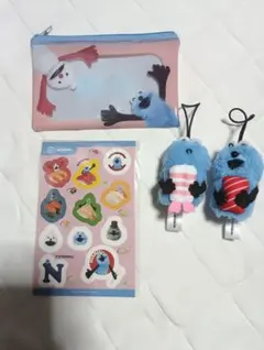 スンスン　スシロー　コラボ　指人形、ポーチ　まとめ売り