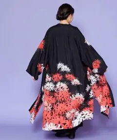 カヤ　壮麗スカート　袴　飾り　ベルト　重ねスカート　和モダン　黒　ふりふ　着物 カヤ 壮麗スカート 袴 飾り ベルト 重ねスカート 和モダン 黒 ふりふ