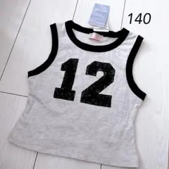 新品　タンクトップ 140サイズ　丈短め　ダンス